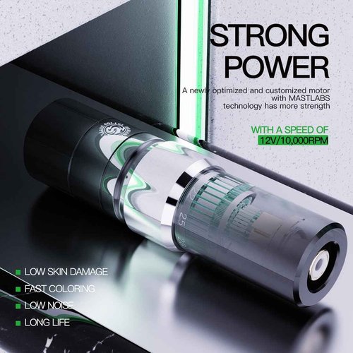 Dragonhawk Tour Y23 Wireless Tattoo Kit 2 Replaceable Batteries Tattoo Pen Machine Gun Kit with 6 Strokes Length Change