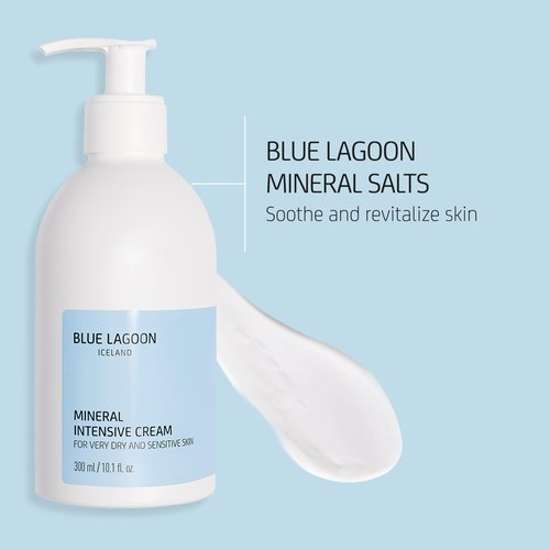 Blue Lagoon Skincare Mineral Intensive Cream – Psoriasis Cream & Psoriasis Treatment for Skin – Rich Moisturizer with Seawater, Hydrates, Soothes, Prevents Dry Skin, 300ML