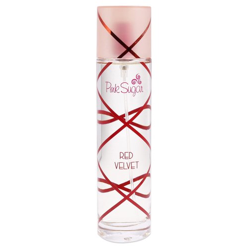 Pink Sugar Red Velvet Body Mist Fragrance for Women, Sweet and Fruity Long-Lasting Scent, Notes of Floral, Strawberry and Caramel, 8 Fl Oz