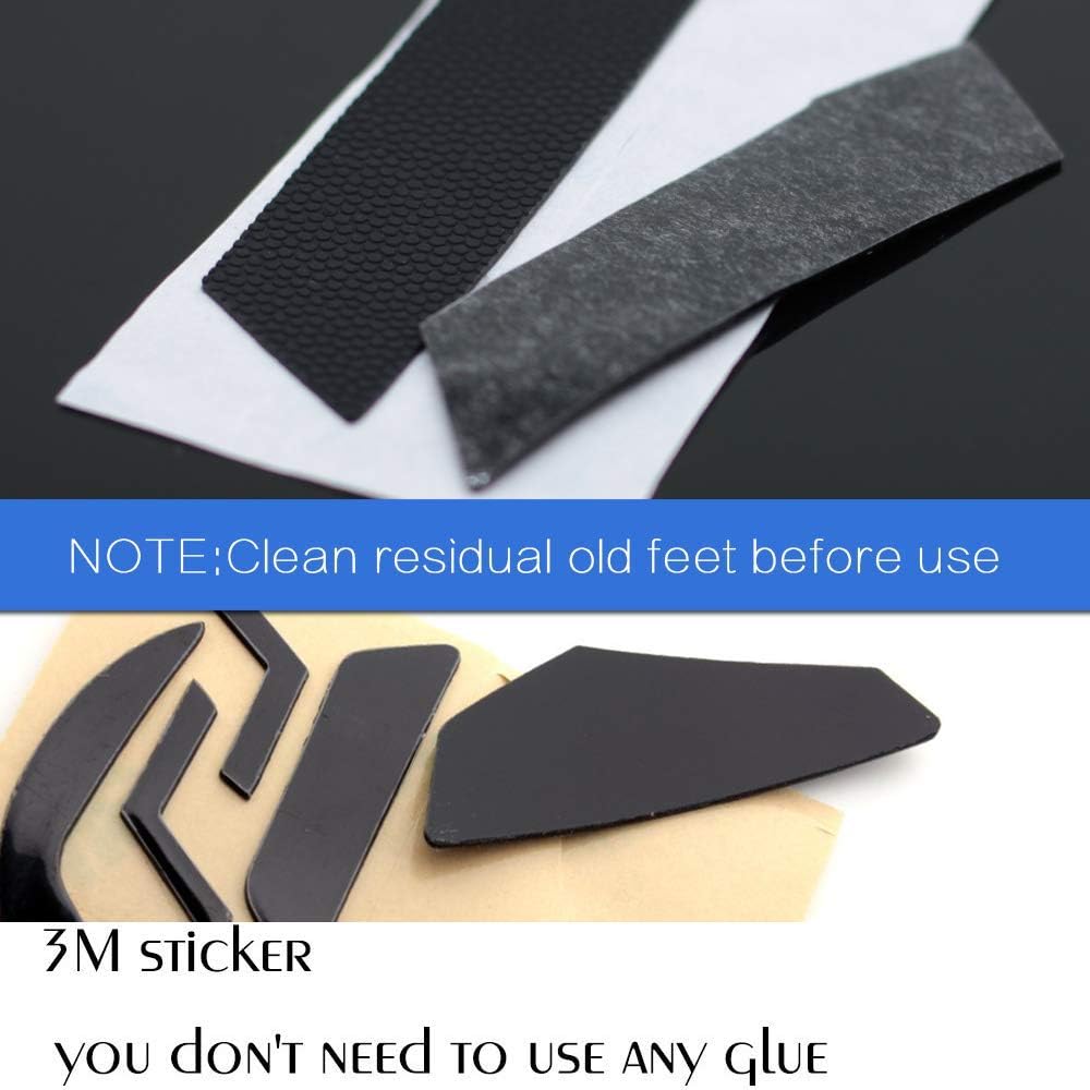 AQIDAP Mouse Skatez/Feet for Logitech Gaming Mouse (2 in 1 Feet + Anti-Slip Tape)