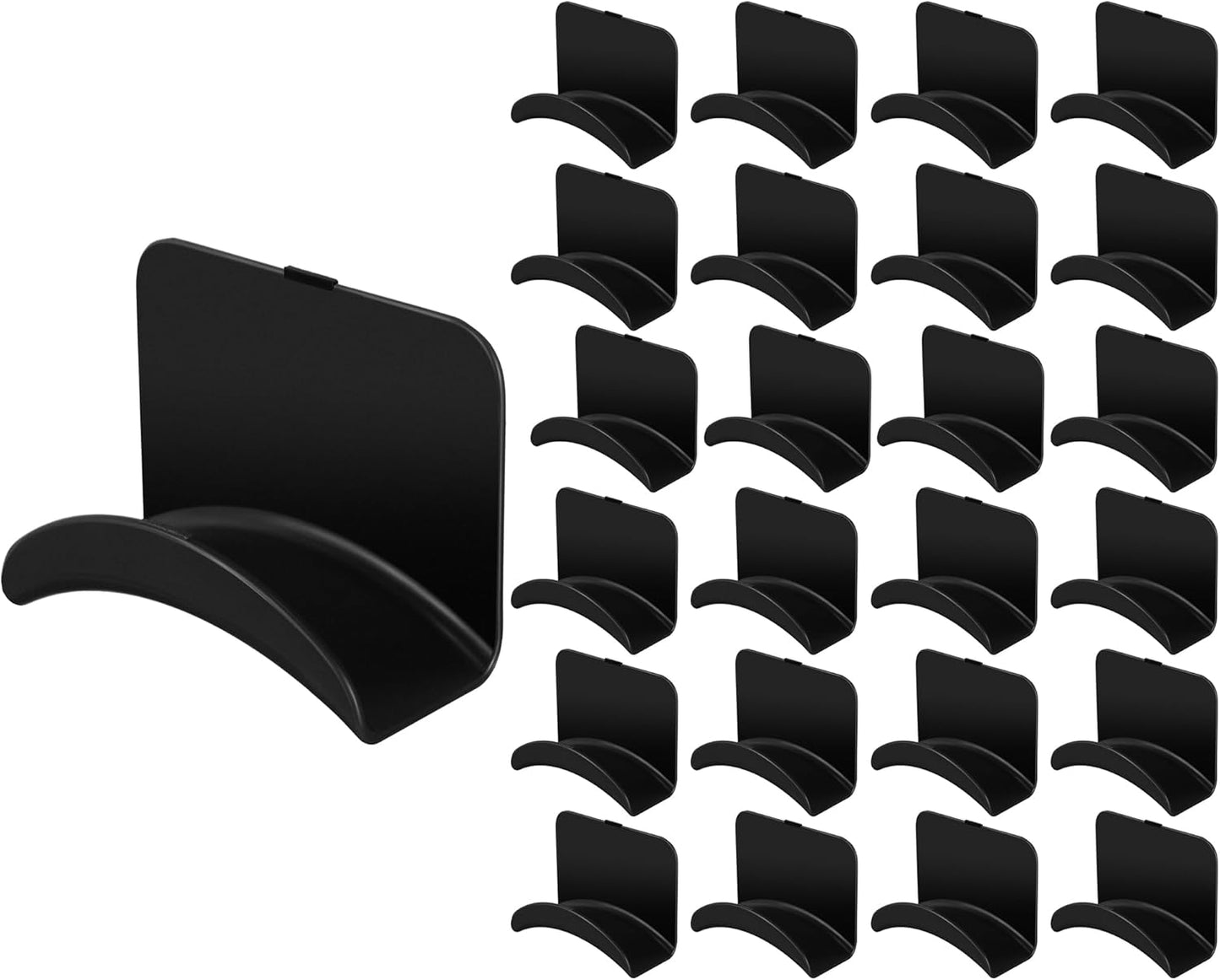 12 Pcs Headphone Wall Hangers Adhesive Gaming Headset Holder Hooks for Wall Mount Strong Universal Stand Hooks for Most Headphone Controller, Hat, Baseball Caps, Closet, Door (White)