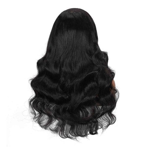 ZCORGDHAIR Body Wave Lace Front Wigs 13x6 Lace Wig Human Hair Hd Lace Front Wig Human Hair Wigs Body Wave Frontal Wig Baby Hair Natural Hairline Natural Black(30in)