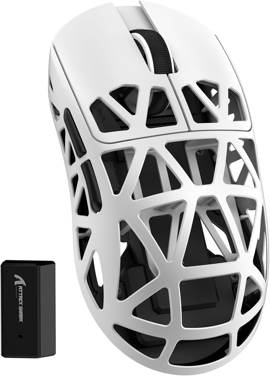 ZIYOU LANG x Attack Shark R2 Wireless Gaming Mouse, Ultra Lightweight Magnesium Alloy, PAW3950 42000 DPI Optical Sensor, 8KHz Polling Rate, BT/2.4G/Wired Programmable Mice with Grips Sticker (Black)
