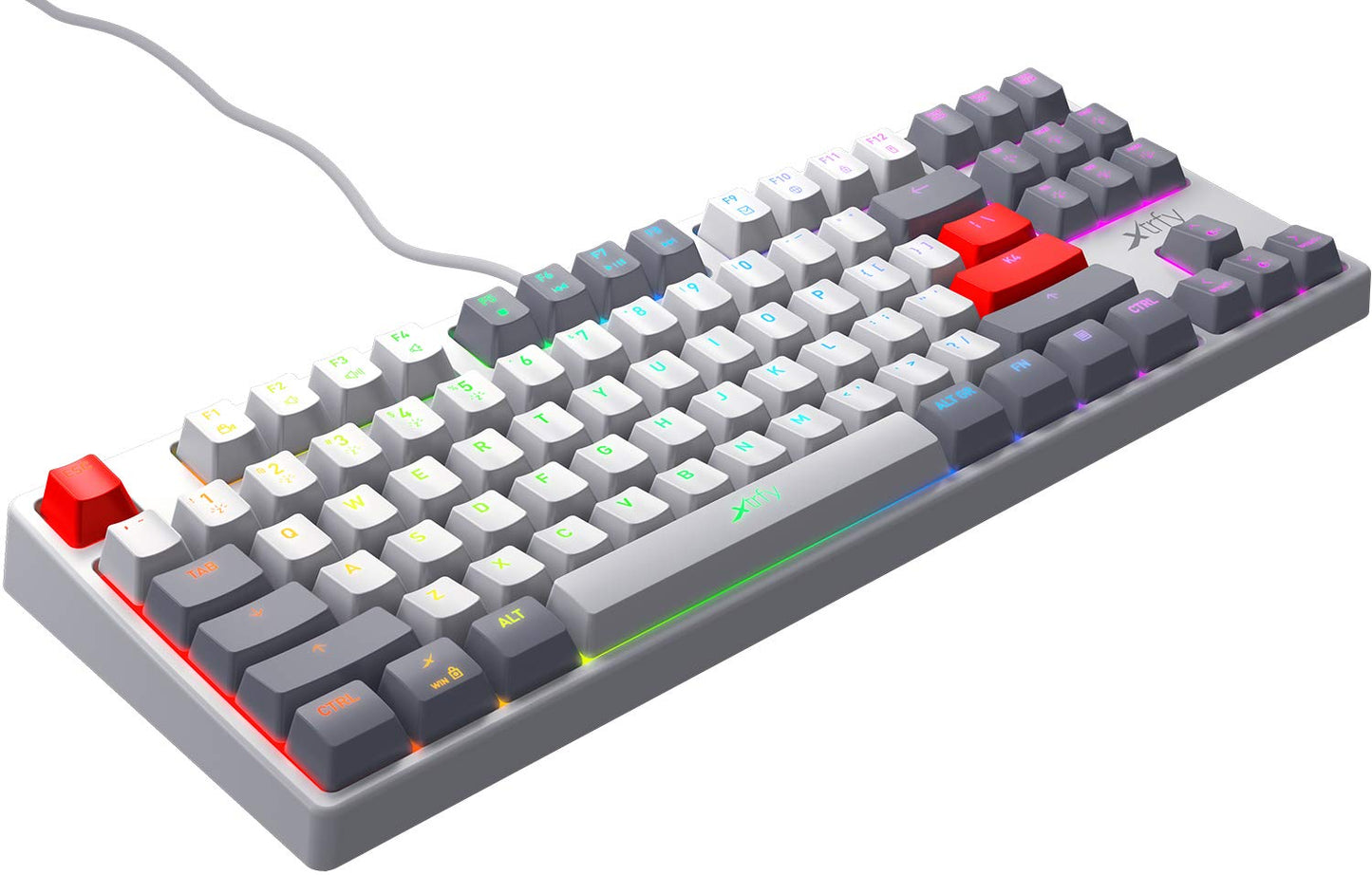 Xtrfy K4 RGB Tenkeyless Retro Edition, Mechanical Gaming Keyboard with RGB, US