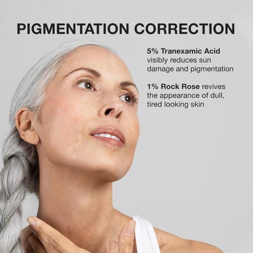 SKIN AT WORK Time Keeper 5-in-1 Peptide Firming Night Cream, 5% Tranexamic Acid, Ceramides for Face, Neck, Eyes, All-In-One Step Serum + Moisturizer