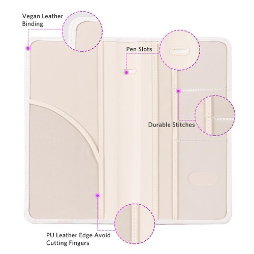 CoBak Car Registration and Insurance Holder - Vehicle Glove Box Car Organizer,Auto Truck Comparment Accessories Case with Magnetic Closure for Essential Document,Driver License,Cards