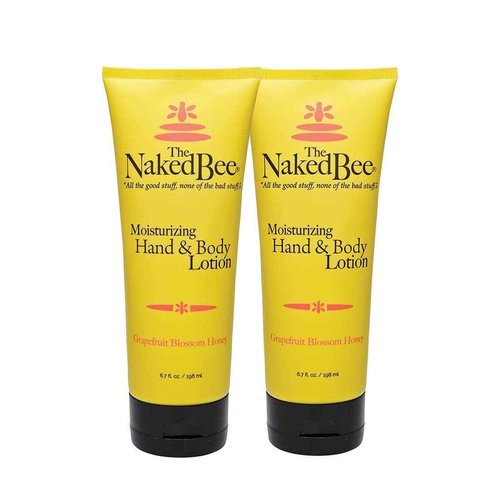 The Naked Bee Orange Blossom Honey Hand Salve 2oz + Grapefruit Blossom Honey Hand and Body Lotion 6.7oz + Organic Orange Blossom Honey Lip Balms