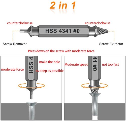 Gifts for Men,Damaged Screw Extractor Set-Christmas Stocking Stuffers for Men Adults Him,Mens Gifts for Dad,Husband,Stripped Screws Nuts & Bolts Drill Bit Tools for Easy Removal of Rusty Broken Screw