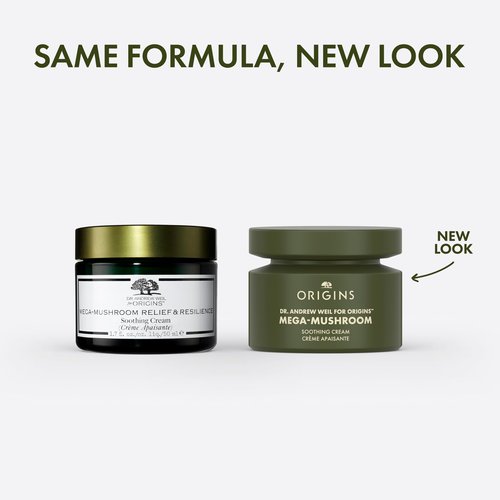 Origins Mega-Mushroom Soothing Cream | Visibly Soothes Skin | With Reishi Mushroom, 1.7 Fl Oz