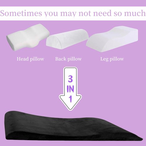 Lash Bed Foam Cushion & Ergonomic Massage Topper with Removable Cover - High Density Foam, Soft Touch & Short Plush for Salon (28 INCH)