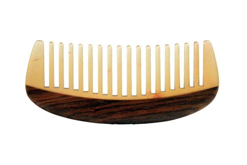 TAN MUJIANG Wooden Sheep or Cow Horn Comb Smooth Luxury Set, Anti-Static YTB 5-11 with Case