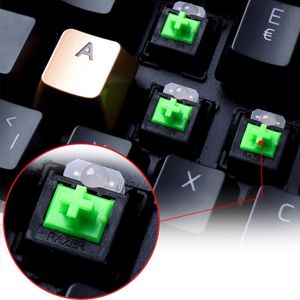 10Keys Corsair FPS Red Backlit Keycaps Replacement for Cherry Key Switches Gaming Keyboards(QWERDF+WASD)