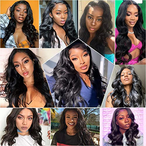 200% Density 13x6 Body Wave Lace Front Wigs Human Hair Wigs For Women HD Lace Glueless Wigs Human Hair Pre Plucked With Baby Hair Natural Hairline