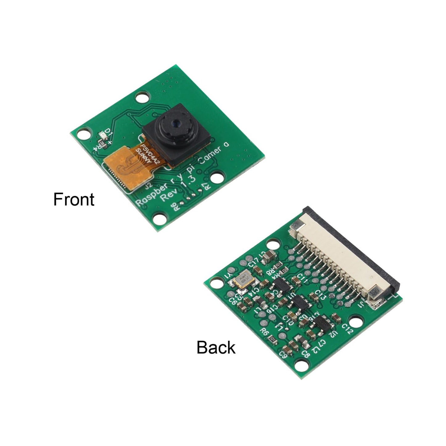 ZDE 5MP 1080p Mini Camera Module Webcam Video Camera Module Support OV5647 Sensor Compatible with Raspberry Pi 5/4B/3B+/3B/2B/Zero w/2w