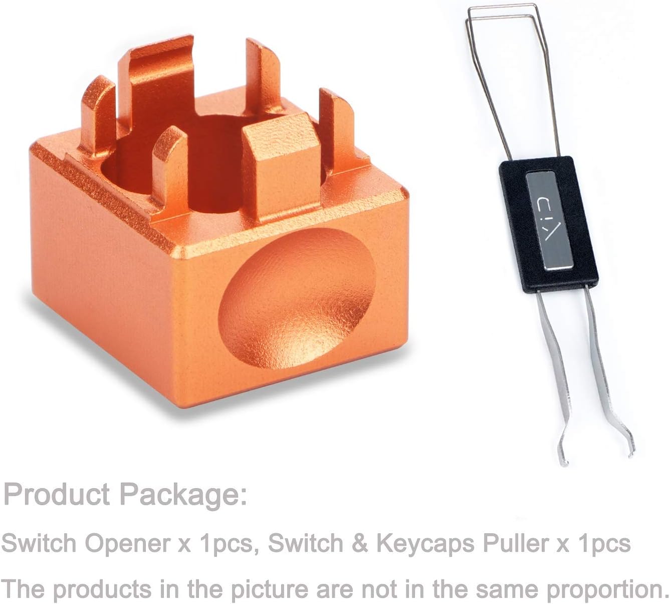 Aluminum Alloy Switch Opener with Keycap Puller for Cherry MX Switches – Black