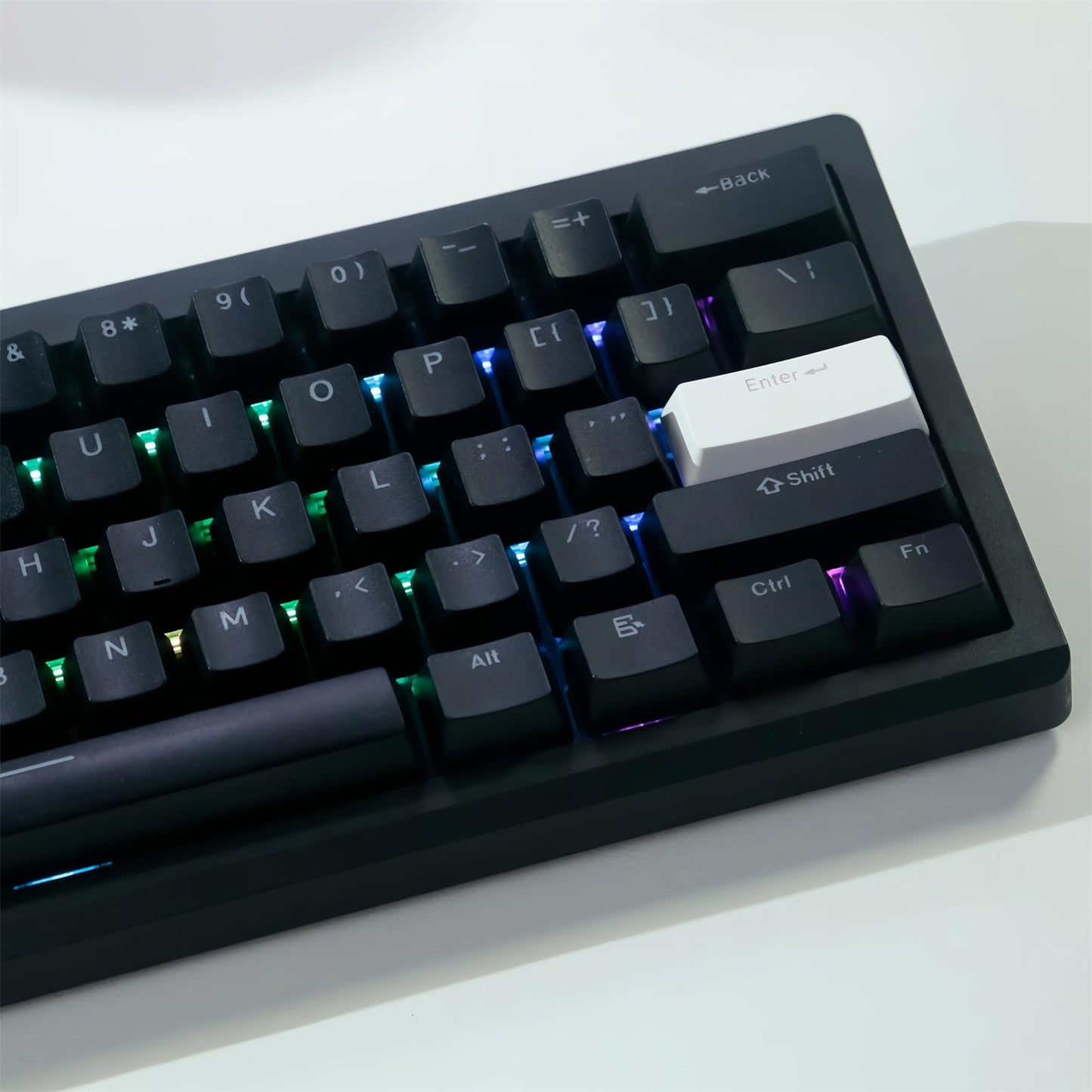 ZMX GMK61 60% Wireless Mechanical Keyboard,Tri-Mode BT5.0/2.4G/USB-C Wired RGB Backlit Gaming Keyboard Hot-Swappable Linear Switch Gasket Keyboard Mini 61 Keys Custom Keyboard with Software (Black)