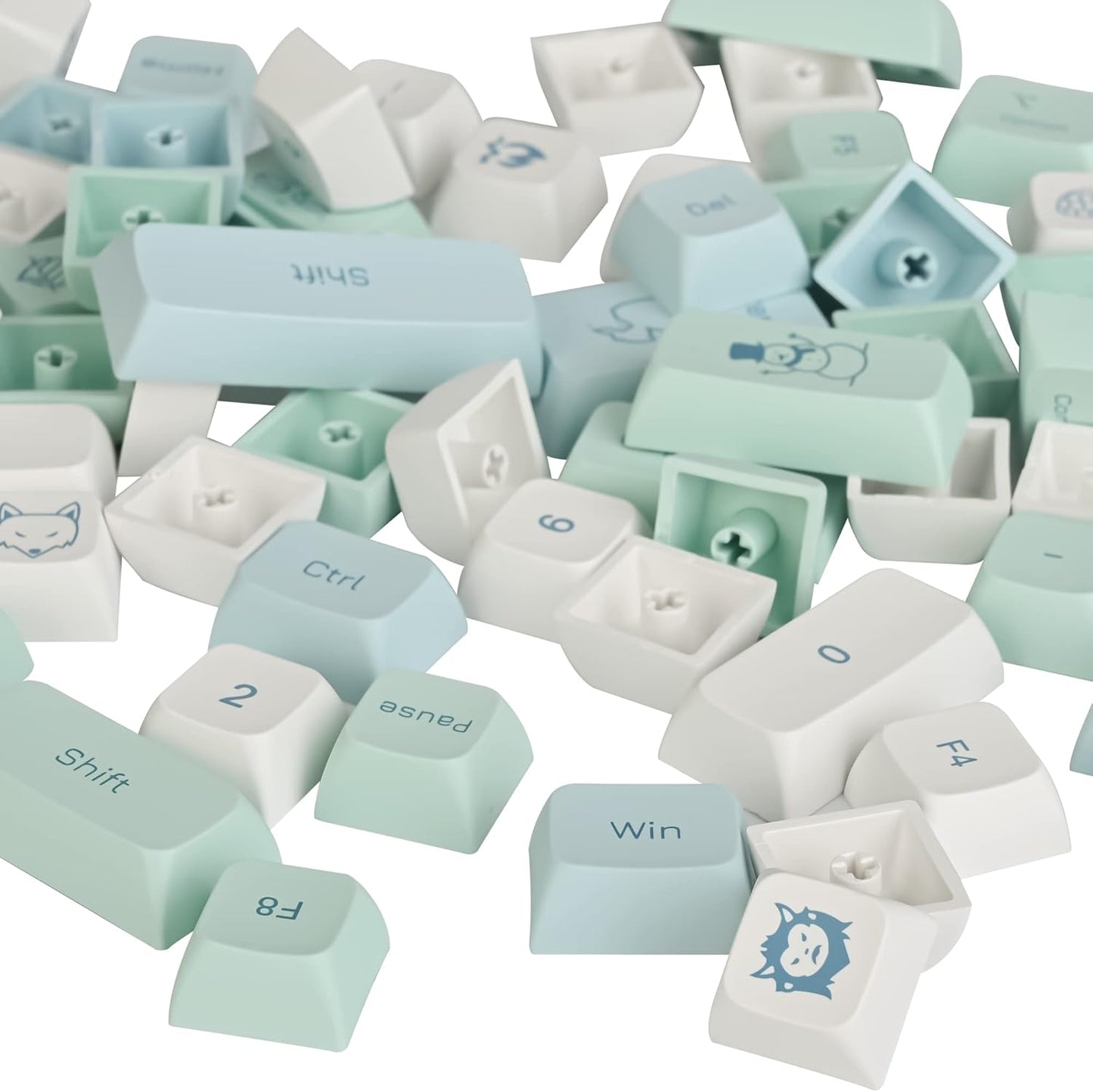 133 Keys PBT Keycap XDA Profile Keycaps Dye-Sublimation Custom Keycaps for MX Switches 60% 75% 100% Mechanical Gaming Keyboards(Caramel Bear)