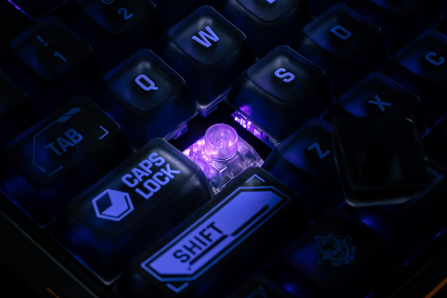 8BitDo Retro 87 Mechanical Keyboard with Hot-Swappable Kailh Switches, RGB Backlight, Programmable Buttons, Wireless 2.4G/Bluetooth/USB-C for Windows and Android - Mecha Break: Panther