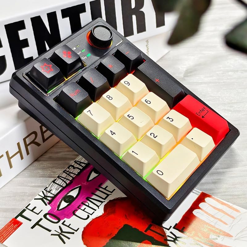 75% Wireless Gaming Keyboard RGB Triple Mode Hot Swappable Mechanical Keyboards PBT Keys Gasket Creamy Custom Keybad Quiet White Switch for Win/MAC