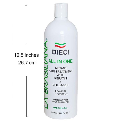 La-Brasiliana Dieci All-In-One Instant Hair Treatment, 33.8 fl.oz.
