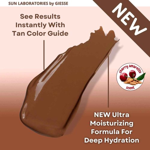 Sun Laboratories By Giesee Ultra Dark Self Tanning Lotion 32 oz - Organic Sunless Tanning Lotion, Extra Dark Self Tanner, Natural Self Tanning Lotion for Face & Body, Instant Tan Glow Beauty