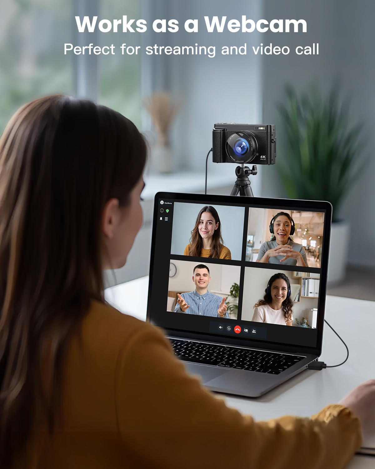 4K Digital Camera for Photography, WiFi 64MP 180° Flip Screen 3" Autofocus Vlogging Camera for YouTube, 16X Zoom Compact Point and Shoot Cameras for Beginner with 32GB Card, 2 Batteries