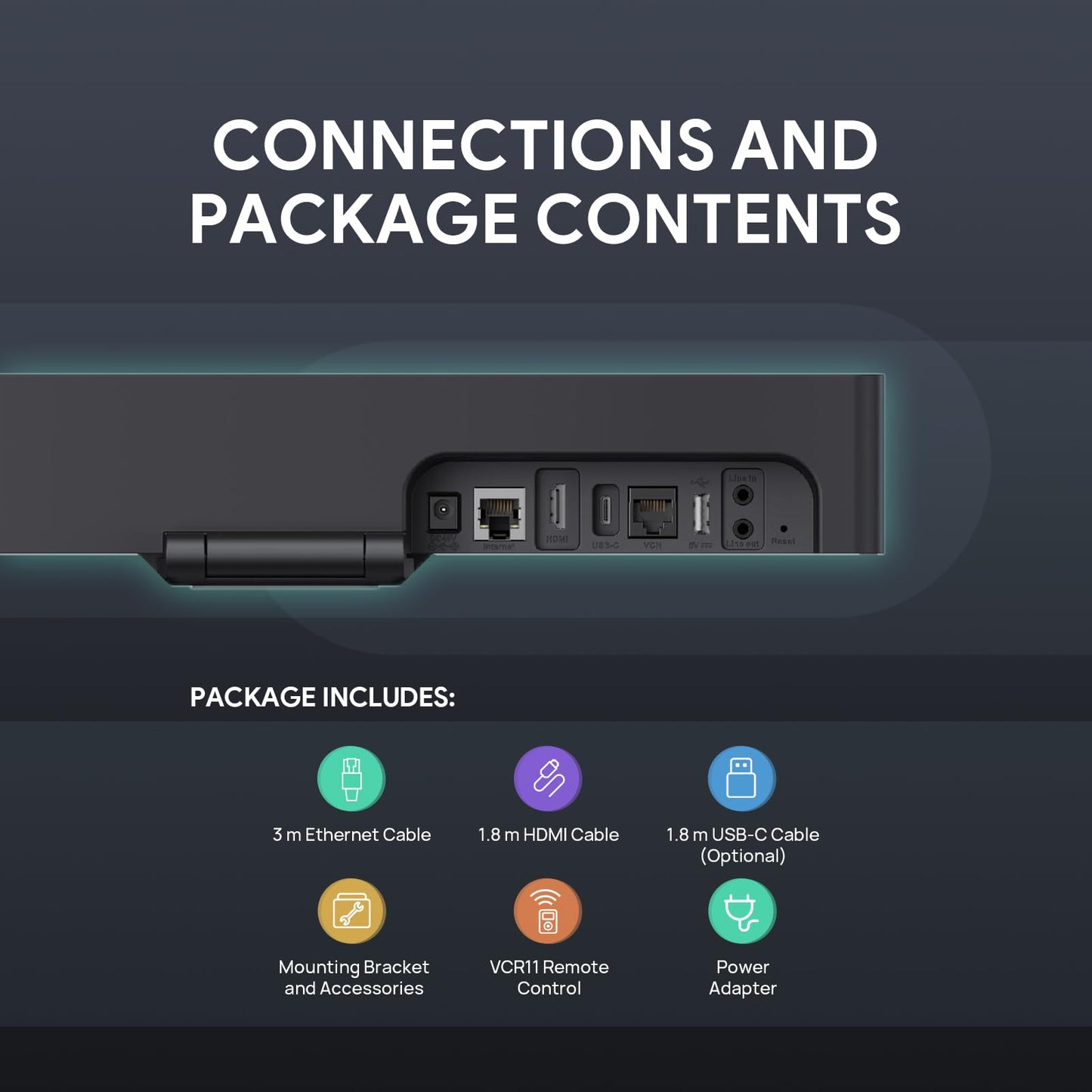 Yealink Video Conference Camera, 4K Webcam, 120° Ai Auto Framing, 8 Microphone Arrays & Speaker Tracking, Ai Noise Cancellation Teams Certified, Meetingbar A10 All-in-one Conference Room Camera System
