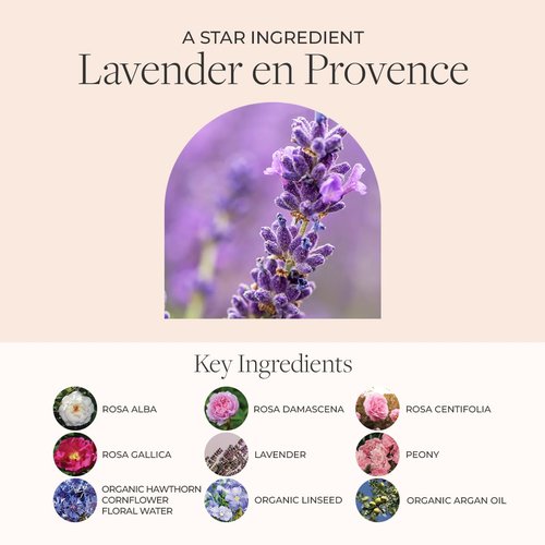 Fleurissent Serenity Elixir Lavender 2-in-1 Facial Mask & Exfoliator – Calming Fusion Florale-6, Organic Roses & Gentle Rice Exfoliation, 98% Natural, 1.7 FL OZ for Healthy-Looking Skin