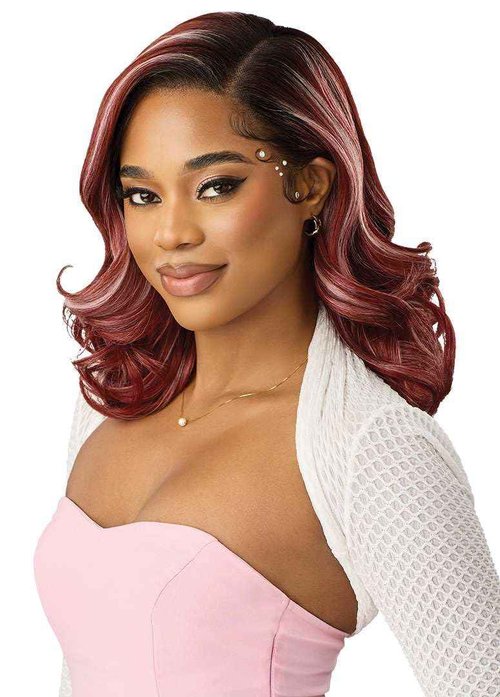 Outre Lace Front Wig - Perfect Hair Line - Swoop Series Y-Part 201 (DRST JADE BLUE)