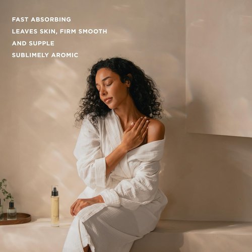 Olverum Firming Body Oil - Luxury Skin Tightening Oil 100ml Spray - Ethically Sourced Blend of Active Botanical and Essential Oils - Contouring Collagen Boost for Women And Men - Relax. Restore. Renew