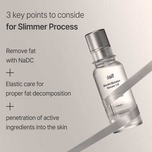 Firming & Slimming Serum for Double Chin, Jawline & Arms – Deoxycholate Contour Booster for Puffiness & Sagging Skin – Korean Face & Body Skin Care | Lalaif Slimfit Booster Serum 1.0 (50ml)