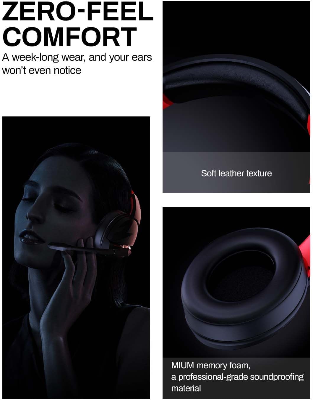 acer 2.4GHz Flex Wireless Gaming Headset | Red+Green | Non-Stop 100H Battery | Dynamic 50mm Drivers | Clear Voice Mic | Bluetooth5.3, 3.5mm | Gaming Headphones for PC, Meeting, Music, PS4 Headset