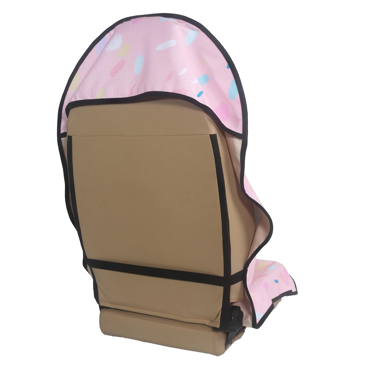 LoyaGour Car Seat Cover Protector Front Seats,for Gym Workout,Running,Swimming,Beach and Hiking,Waterproof Sweat Towel Bucket Seat Covers for Cars SUV Trucks (Pink Marbling, 1Pcs)