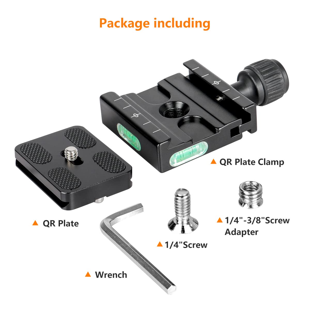 50mm Quick Release Plate Clamp Adapter Compatible with Arca Swiss for DSLR Camera Tripod Ball Head Monopod Stabilizer