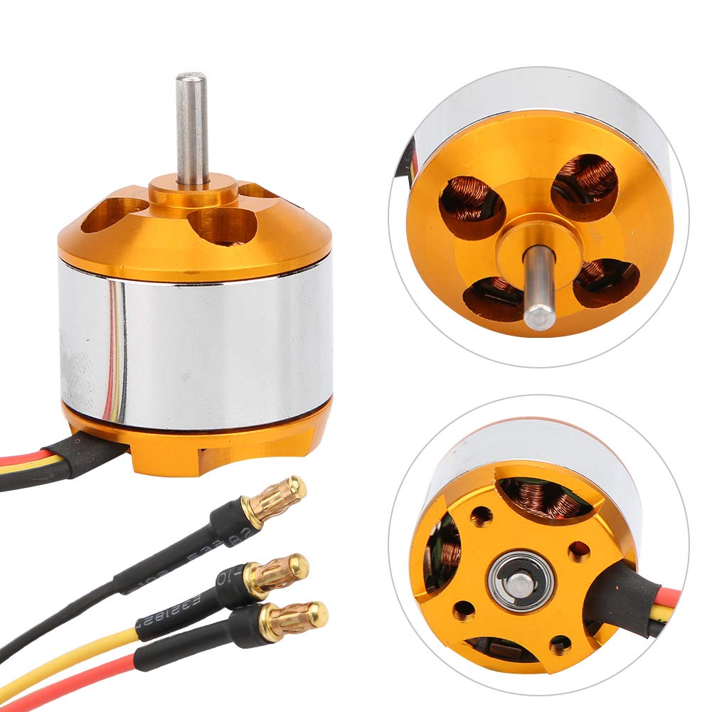 1400KV Brushless Motor Outrunner, Professional High Power Brushless Motor, RC Brushless Motor Controller for RC Quadcopter(1400KV)