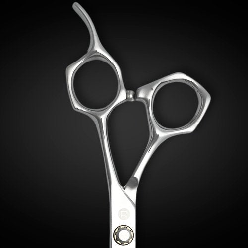 Professional Hair Cutting Scissors - 6 Inches - Convex Blade - Japanese 440C Stainless Steel - For Wet or Dry Cutting - Saki Shears Musashi For Hairdressers and Barbers