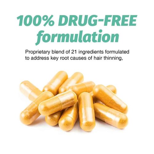 Novtrix Hair Growth Nutraceutical – Biotin, Marine Collagen & Herbal Synergen Complex – Drug‑Free Support for Thicker, Fuller Hair & Balanced Hormones for Men & Women – 120 Capsules