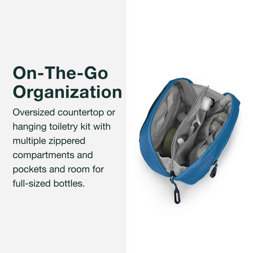 Osprey Transporter Large Toiletry Kit, Blue Flame/Nocturnal Blue