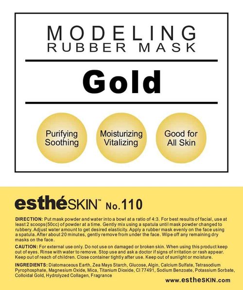 estheSKIN No.110 Gold Modeling Mask Powder for Professional Facial Treatment, 35 Oz. (2 pack)