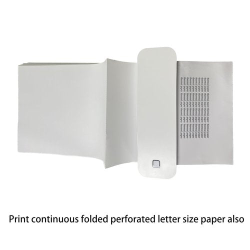 IOOIOO D210 Portable Printer, Wireless Inkless Bluetooth Thermal Printer for Tattoo Stencil Transfer Paper, for 8.5 x 11 Letter, A4 Rolled & Folded Thermal Paper (White, Without Carrying Case)