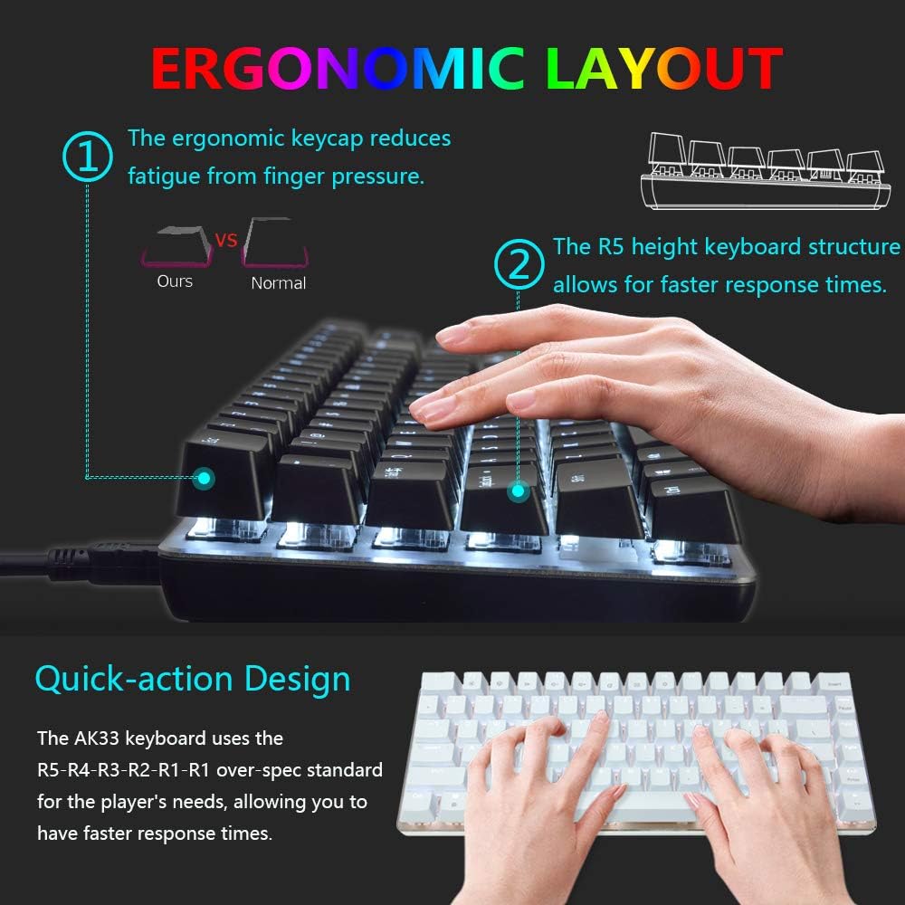 ZIYOU LANG Wired Gaming Keyboard and Mouse,3 in 1 Gaming Set,Green LED Backlit Mechanical Keyboard,12K DPI Superlight Gaming Mouse,Large Mouse Pad for PC Gamer