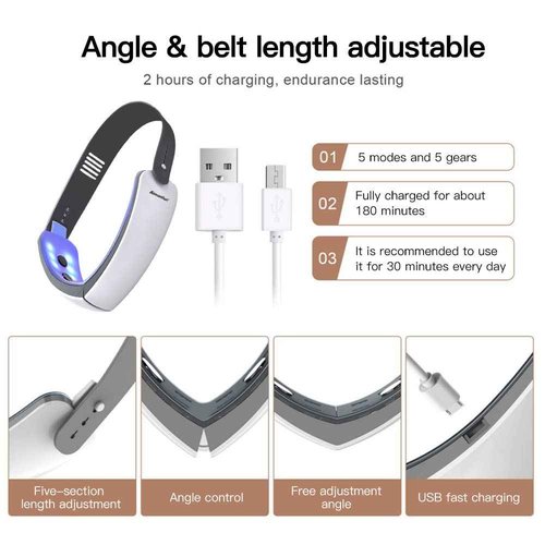 Aimanfun V-Face Electric Double Chin Device,Facial Lifting Machine with Intelligent Remote Control