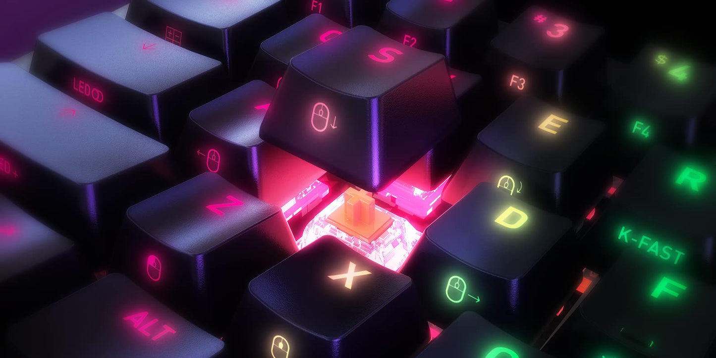 Xtrfy K5 Compact Gaming Keyboard RGB Wired US Layout (Black)