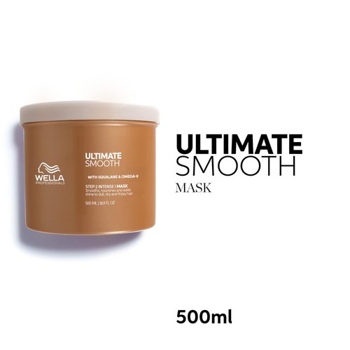 Wella Professionals ULTIMATE SMOOTH Intense Mask | Nourishing Treatment for Dry & Frizzy Hair | With Squalane & Omega 9 | 16.9 Fl Oz