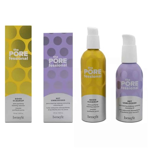 Benefit The Porefessional Cleanse Friends 2-Piece Set, (5.0 Ounce Good Cleanup + 5.0 Ounce Get Unblocked)