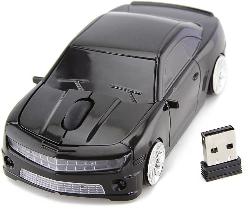 2.4Ghz Wireless Car Shape Mouse 3D Optical Gaming Mice USB Mini Receiver for PC Laptop Computer