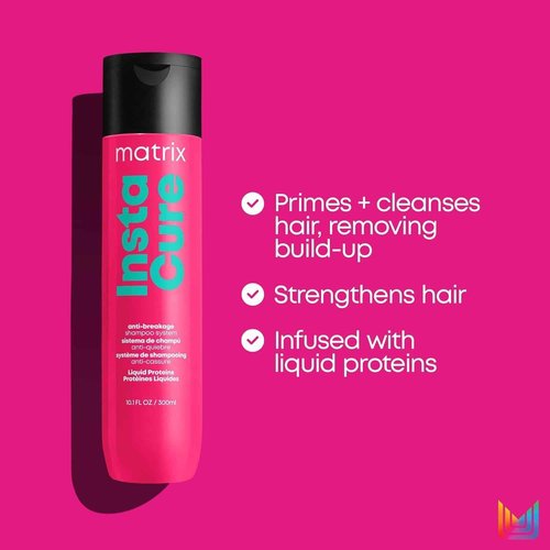 Matrix Instacure Anti-Breakage Shampoo & Conditioner Set | Repairs, Balances & Strengthens Hair | Reduces & Prevents Breakage & Frizz | For Dry, Damaged, Color Treated & Brittle Hair | Vegan
