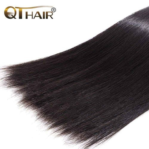 QTHAIR 16A Indian Straight Human Hair 20inch 100g Indian Virgin Hair Natural 100% Unprocessed Indian Straight Human Hair Bundles (20inch)