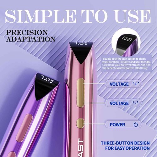 MAST TATTOO Cordless Battery Part for Mast P60 Tattoo Pen Machine (Purple)