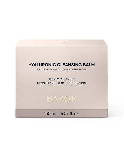 BABOR Hyaluronic Cleansing Balm to Oil for Demanding Skin, Gentle Cleansing for Face Infused with Hyaluronic Acid to Hydrate Skin, 150 ml
